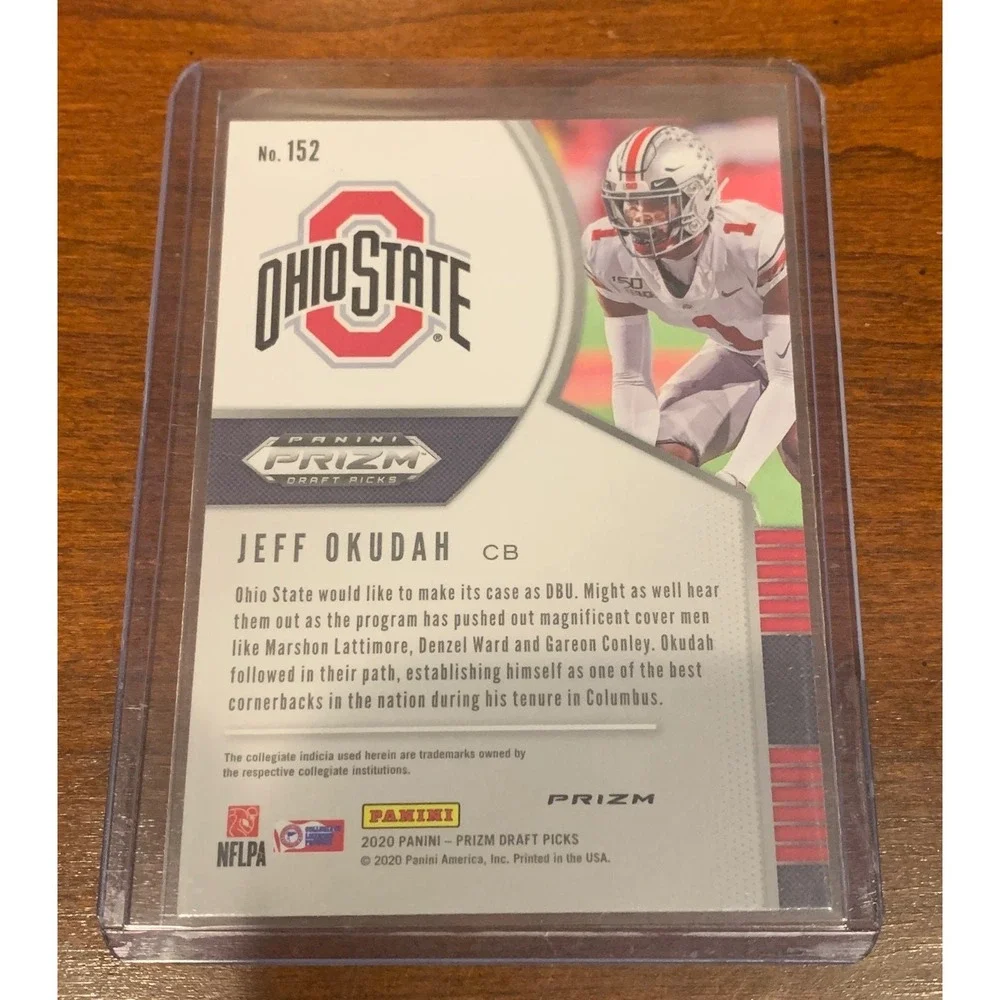 Jeff Okudah Silver Prizm‎ RC